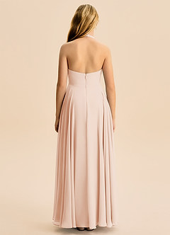 Azazie Kady Junior English Rose A-Line Sweetheart Neckline Chiffon Dress image2
