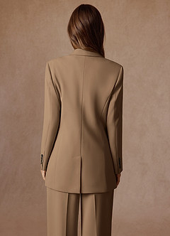 front Rowan Trufa Blazer de alto rendimiento con tejido refinado