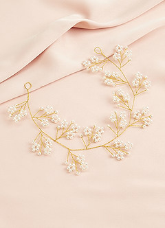 front Baby's Breath Headpiece