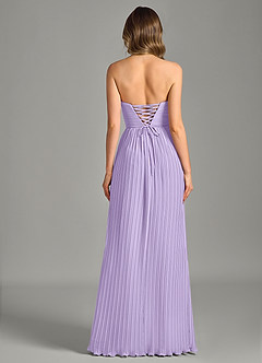 Azazie Becka Bridesmaid Dresses Lilac A-Line Strapless Chiffon Dress image2