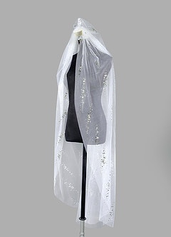 front Thora Waltz Length Veil