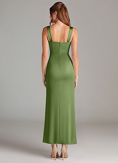 Azazie Denice Brautjungfernkleider Etui Plissee Stretch-Satin Kleid Wacholder image2