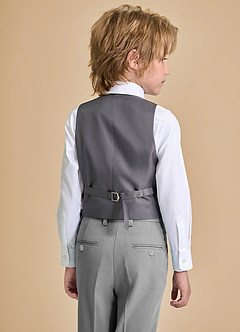 front Oliver Boys Grey 5-Piece Suit