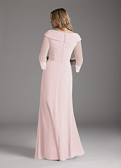 Azazie Jaycee Mother of the Bride Dresses Blushing Pink A-Line Chiffon Dress image6