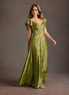 Vestido Verde Militar Armada Largo Leilani image4
