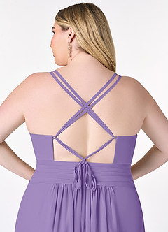 Azazie Farren Bridesmaid Dresses Tahiti A-Line Pleated Chiffon Convertible Dress image13