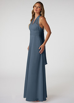Azazie Fifi Bridesmaid Dresses Neptune A-Line Strapless Chiffon Convertible Dress image5