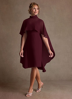 Azazie Irna Abiti per la Madre della Sposa Abito Colonna in Chiffon Cabernet image3