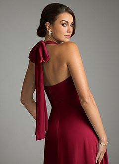 Azazie Tamira Suknie dla druhen Linia A Pofałdowany Szyfon Do ziemi Sukienka image9