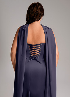 Azazie Sorrel Brautjungfernkleider Wandelbar Meerjungfrau-Linie Schulterfrei Stretch-Satin Kleid Sturm image11