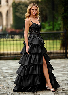 Jasmunya Noir Robe de bal en organza image6