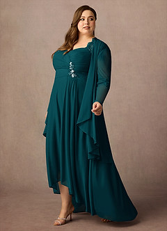 Azazie Anne Mother of the Bride Dresses Pine Sheath Sweetheart Sequins Lace Dress image13
