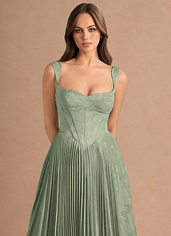 Robe Maxi Agave Vert Lethira image4