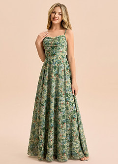 front Azazie Bear Junior Formal Dress