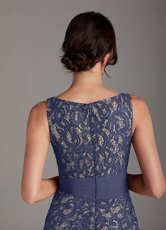 Azazie Beth Mother of the Bride Dresses Stormy Champagne A-Line Scoop Sequins Chiffon Dress image9