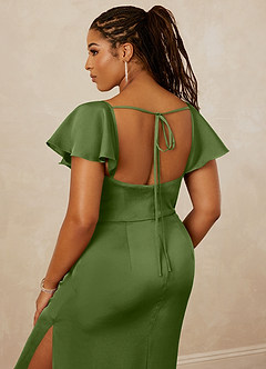 Christian Siriano Bridal for Azazie 1005 Bridesmaid Dresses Juniper Sheath Sweetheart Neckline Stretch Satin Dress image10