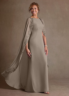 Azazie Artemisia 신부의 어머니 드레스 쉬스 레이스 쉬폰 플로어 길이 드레스 image2