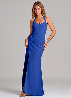 Azazie Emeria Suknie dla druhen Syrena Dekolt w kształcie serca Szyfon Do ziemi Sukienka image1