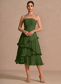 Hartley 올리브 미디 드레스 image3