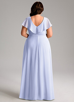 Azazie Lainey Bridesmaid Dresses Lavender A-Line with Pockets Chiffon Dress image9