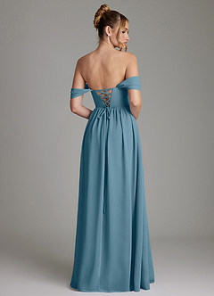 Azazie Caterina Bridesmaid Dresses Bermuda A-Line Corset Chiffon Dress image10