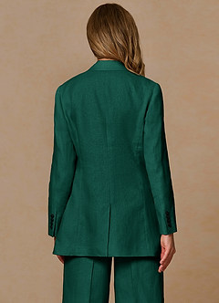 front Belicia Smeraldo Blazer in lino 100%