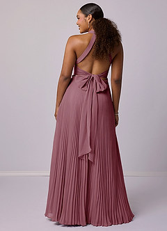 Barbie ♥ Azazie Bridesmaid Dresses Vintage Mauve A-Line Pleated Chiffon Dress image8