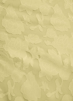 Azazie Akilah Robes à essayer chez vous Robe Sirène en Blumen-Burnout Asymétrique Sorbet Citron image8