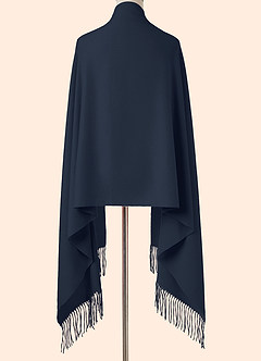 front Scarf Solid Fringe Shawl