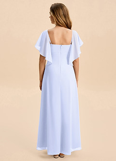 Azazie Selena Junior Lavender A-Line Ruched Chiffon Dress image2