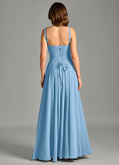 Azazie Evadina Suknie dla druhen Linia A Gorset Szyfon Do ziemi Sukienka image2