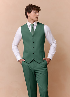 front James Eucalyptus Structured Stretch 3-piece suit