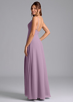 Azazie Sarella Bridesmaid Dresses Wisteria A-Line with Pockets Chiffon Dress image5