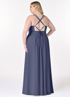 Azazie Farren Final Sale Stormy A-Line Pleated Chiffon Convertible Dress image11