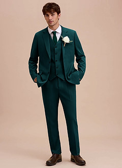 front Ethan Sosna 3-częściowy garnitur z wyrafinowanego splotu