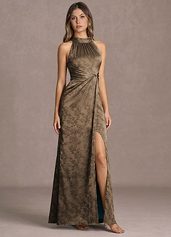 Hannah Coffee Brown Maxi Dress image5