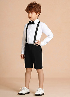 front Oliver Negro Conjunto de 4 piezas de pantalones cortos para niño