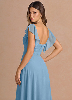 Midi jurk Leilani Staal Blauw image7