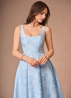 Briac Powder Blue A-line Midi Dress image7