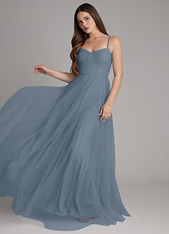 Azazie Teagan Bridesmaid Dresses Twilight A-Line Sweetheart Neckline Tulle Dress image3