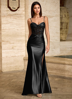 Florallay Negru Rochie de bal image5