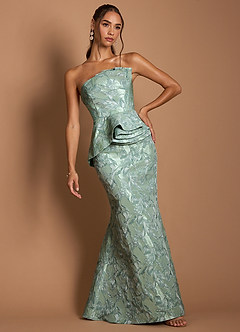 suknia Srebrna Szałwia Maxi Justine