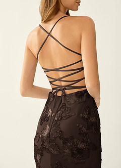 Kailani Coco 3D Flowers Corset Mermaid Lace Up Back Prom Dress image7