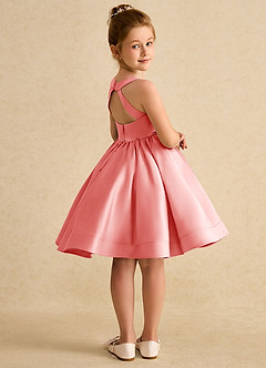 Azazie Julietta vestidos de niña de las flores Vestido de Coral de Tul de Princesa con Convertible image8