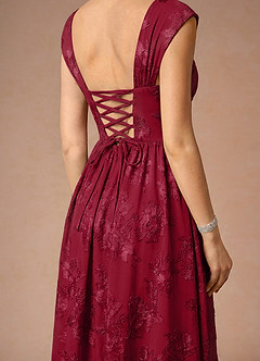 Vestido Borgoña Largo Hazel image6