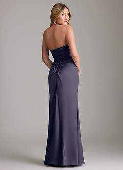 Azazie Lucille Vestidos de damas de honor Vestido de Tormenta de Satén Elástico de Corte Sirena Convertible con Sin tirantes image2