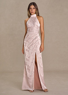 Vestido Rosa Suave Largo Rosalind image2