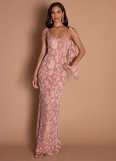 Hanna Peach Blush Maxi Dress image1
