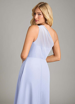 Azazie Phaedra Jurken voor bruidsmeisjes Jurk van Chiffon met A-Lijn One-Shoulder Lavendel image6