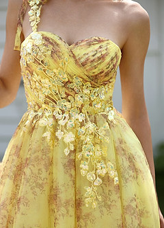 Sunpetal Yellow Mini Dress image5